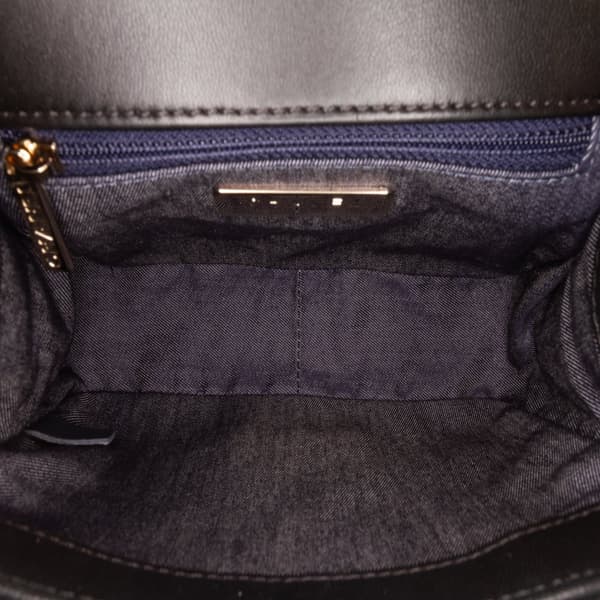 Pre-owned Chanel Lambskin CC Mania Flap Black