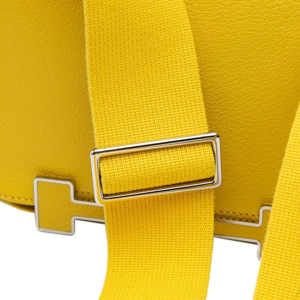Pre-owned Hermès Chevre Mysore Geta Yellow