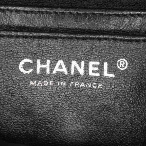 Pre-owned Chanel Mini Square Classic Patent Single Flap Black