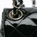 Pikkukuva 7 / 10: Pre-owned Chanel Mini Square Classic Patent Single Flap Black