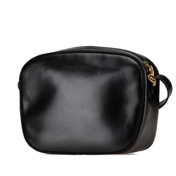 Pre-owned Ferragamo Vara Calfskin Crossbody Black