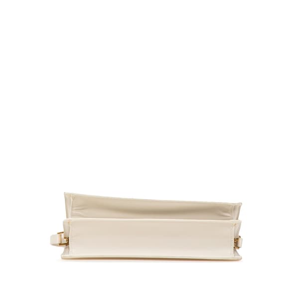 Pre-owned Saint Laurent Leather Catherine Crossbody White