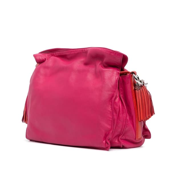 Pre-owned LOEWE Nappa Flamenco Tassel 30 Pink