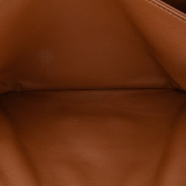 Pre-owned Celine Teen Canvas Triomphe Crossbody Brown