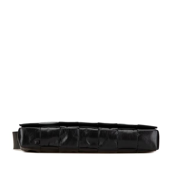 Pre-owned Bottega Veneta Stretch Nappa Intrecciato Cassette Crossbody Black