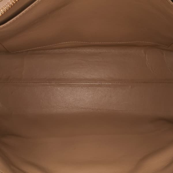 Pre-owned Chanel Quilted Lambskin Sun Charm Chain Crossbody Brown