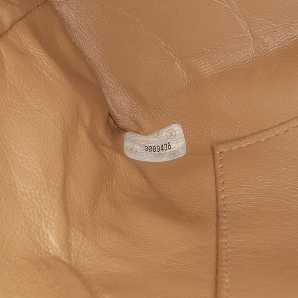 Pre-owned Chanel Quilted Lambskin Sun Charm Chain Crossbody Brown