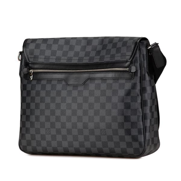 Pre-owned Louis Vuitton Damier Graphite Daniel MM Black