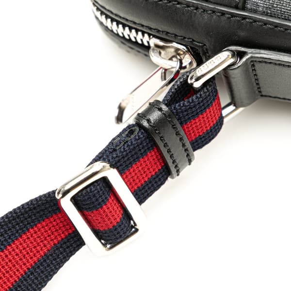 Pre-owned Gucci GG Supreme Web Crossbody Black