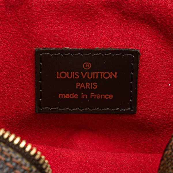 Pre-owned Louis Vuitton Damier Ebene Ipanema Pochette Brown