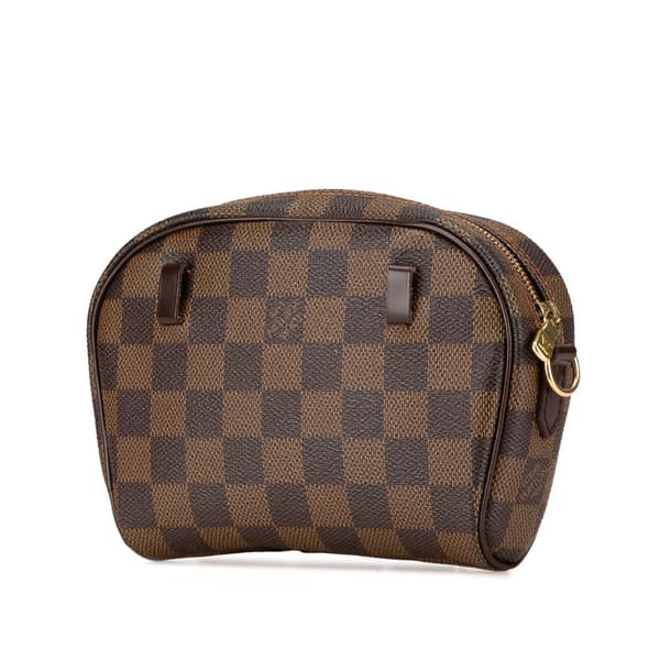 Pre-owned Louis Vuitton Damier Ebene Ipanema Pochette Brown