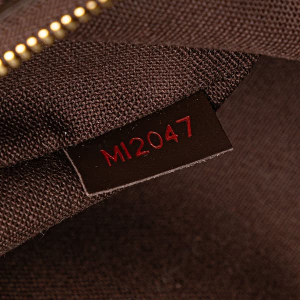 Pre-owned Louis Vuitton Damier Ebene Bosphore Pochette Brown
