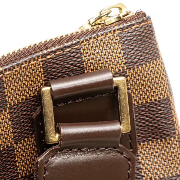 Pre-owned Louis Vuitton Damier Ebene Bosphore Pochette Brown