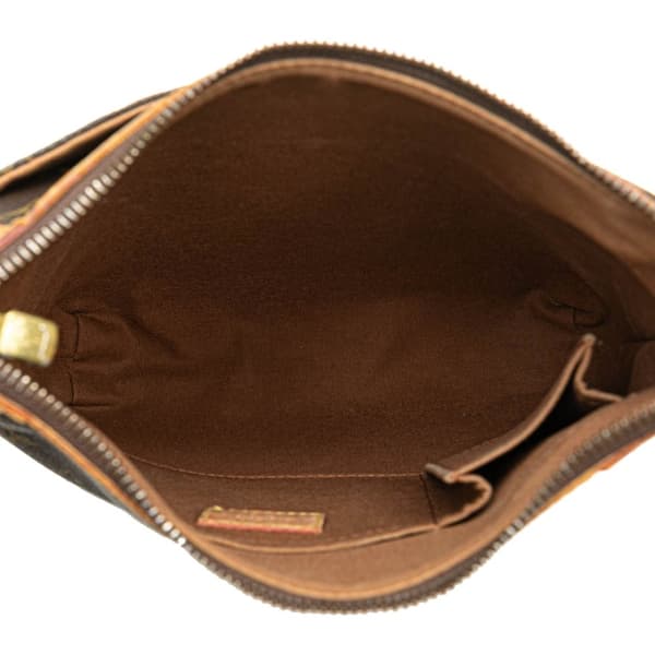 Pre-owned Louis Vuitton Monogram Odeon PM Brown