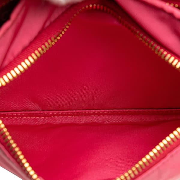 Pre-owned Prada Tessuto Zip Top Crossbody Pink