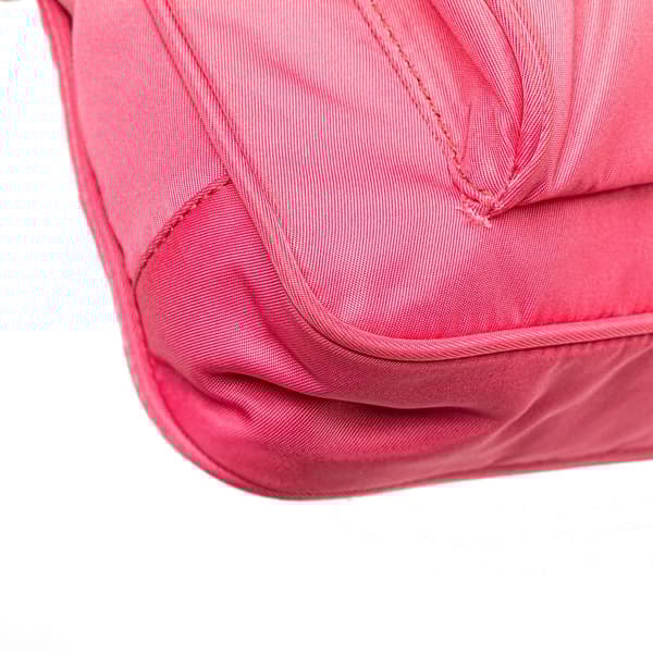 Pre-owned Prada Tessuto Zip Top Crossbody Pink