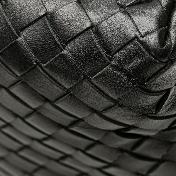 Pre-owned Bottega Veneta Leather Intrecciato Crossbody Black