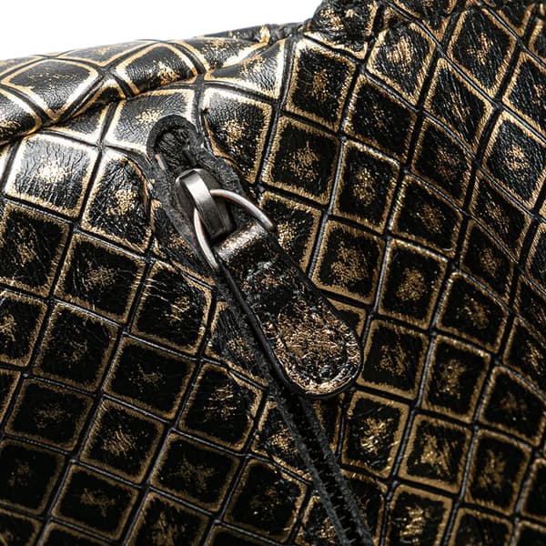 Pre-owned Bottega Veneta Intrecciomirage Butterfly Charm Chain Flap Gold
