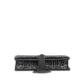 Miniatyrbillede 3 af 8: Pre-owned Saint Laurent Metallic Glitter Monogram Kate Tassel Chain Wallet Black