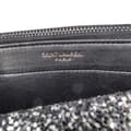 Miniatyrbillede 5 af 8: Pre-owned Saint Laurent Metallic Glitter Monogram Kate Tassel Chain Wallet Black