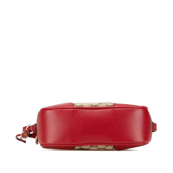 Pre-owned Gucci GG Canvas Bree Crossbody Brown