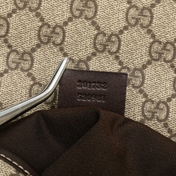 Pre-owned Gucci GG Supreme Messenger Bag Brown