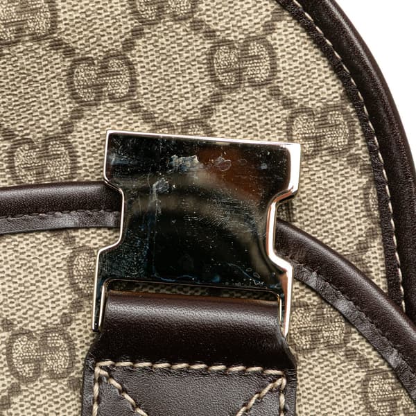 Pre-owned Gucci GG Supreme Messenger Bag Brown