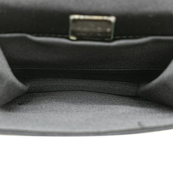 Pre-owned Fendi Mini Nylon FF Lock Crossbody Black