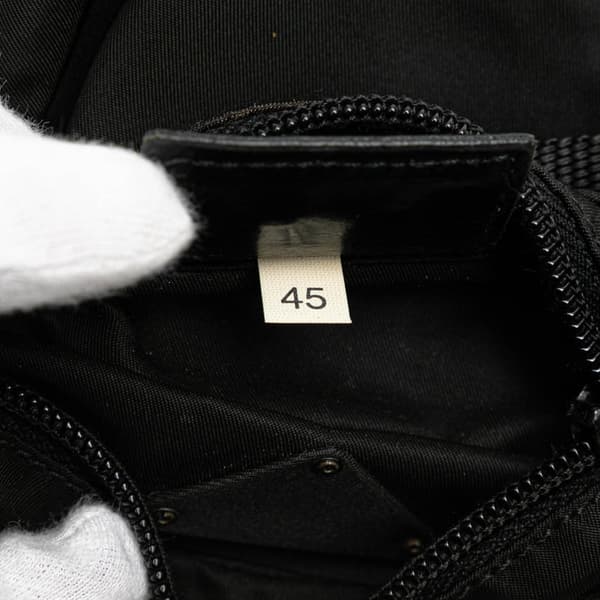 Pre-owned Prada Tessuto Zip Top Crossbody Black