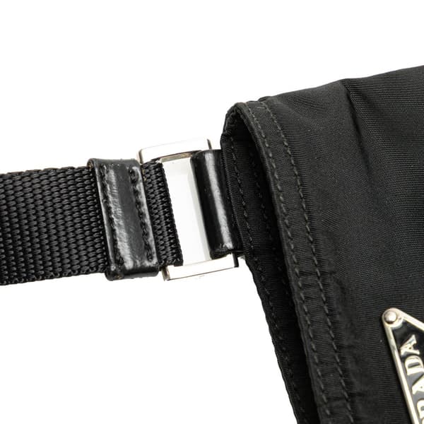 Pre-owned Prada Tessuto Zip Top Crossbody Black