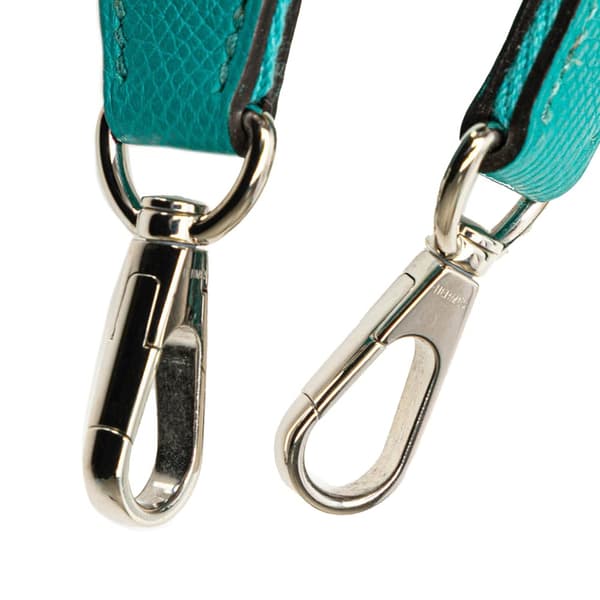Pre-owned Hermès Epsom Evelyne TPM Blue
