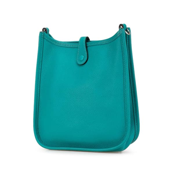 Pre-owned Hermès Epsom Evelyne TPM Blue