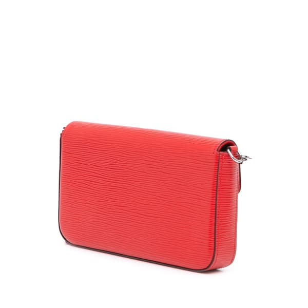 Pre-owned Louis Vuitton Epi Pochette Felicie Red