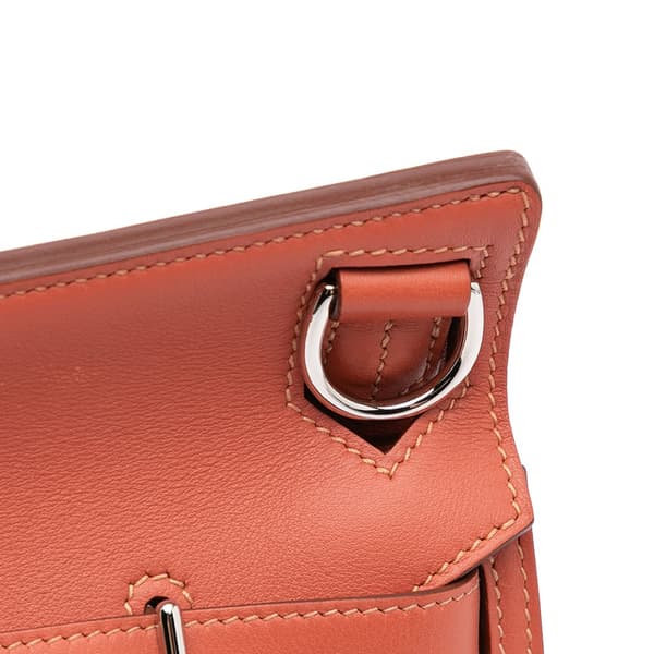 Pre-owned Hermès Swift Jypsiere 28 Red