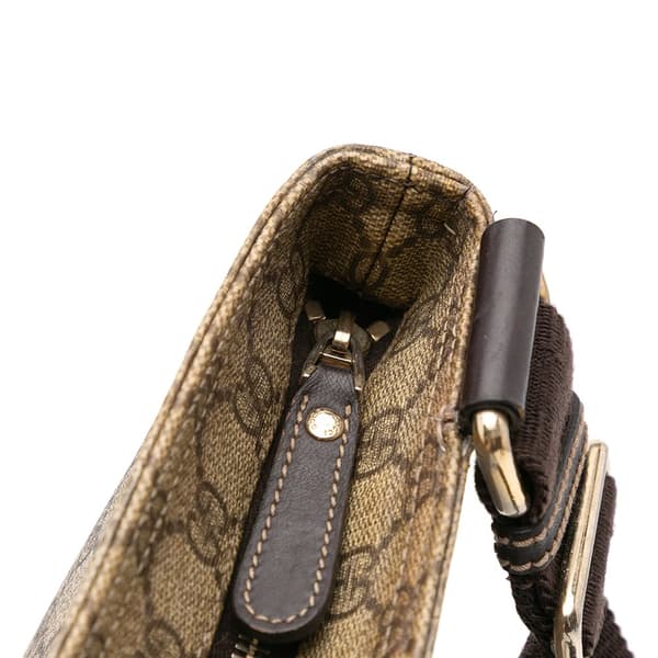 Pre-owned Gucci GG Supreme Crossbody Brown