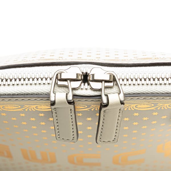 Pre-owned Gucci Mini Calfskin Guccy Sega Crossbody White