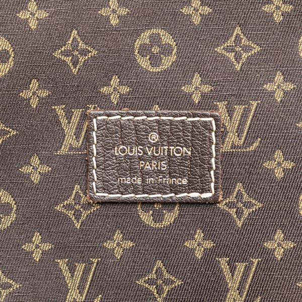 Pre-owned Louis Vuitton Monogram Mini Lin Saumur 30 Brown