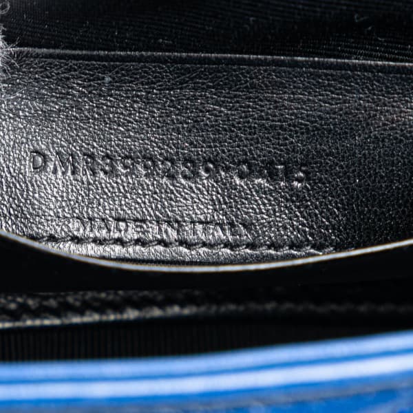Pre-owned Saint Laurent Baby Monogram Matelasse Classic Chain Bag Blue
