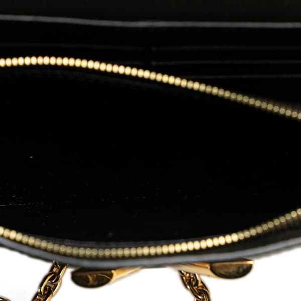 Pre-owned Louis Vuitton Epi Twist Belt Chain Wallet Black