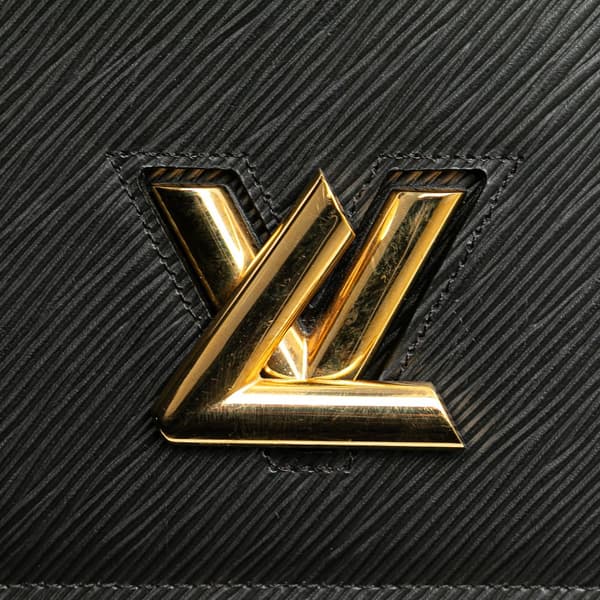 Pre-owned Louis Vuitton Epi Twist Belt Chain Wallet Black