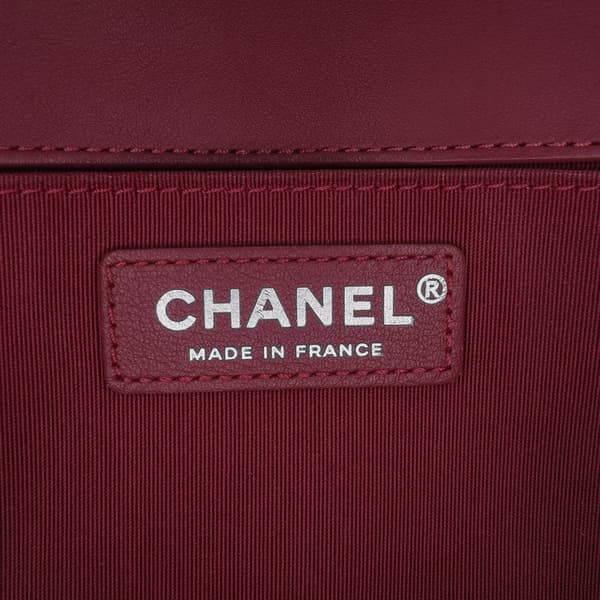 Pre-owned Chanel Old Medium Chevron Lambskin Boy Flap Pink