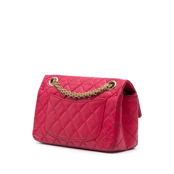 Pre-owned Chanel Mini Reissue 2.55 Calfskin Flap Pink