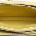 Miniatyrbild 4 av 10: Pre-owned Chanel Denim Coco Fringe Double Zip Clutch with Chain Yellow