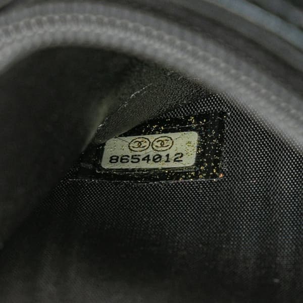 Pre-owned Chanel CC Caviar Wallet on Chain Black