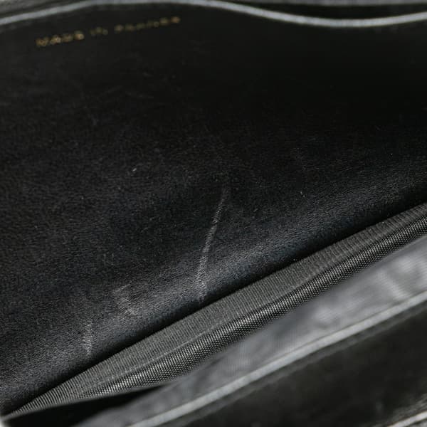 Pre-owned Chanel CC Caviar Wallet on Chain Black
