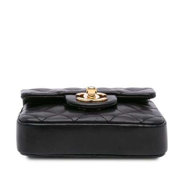 Pre-owned Chanel Micro Quilted Lambskin Single Flap Black
