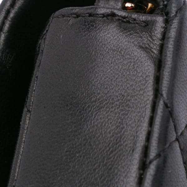 Pre-owned Chanel Micro Quilted Lambskin Single Flap Black