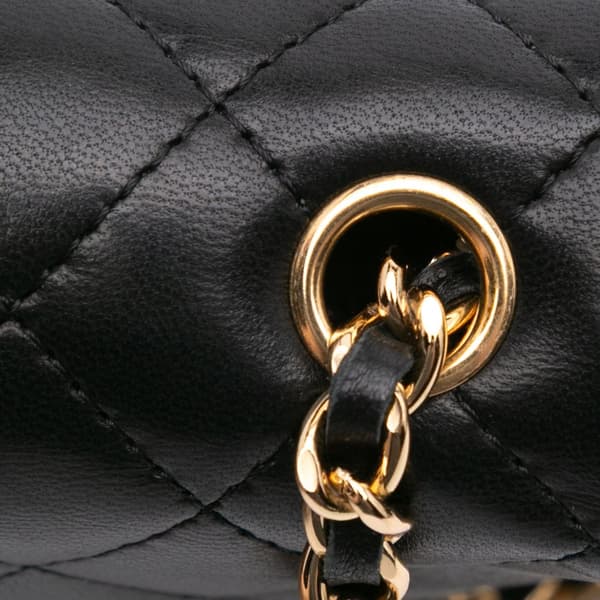 Pre-owned Chanel Micro Quilted Lambskin Single Flap Black