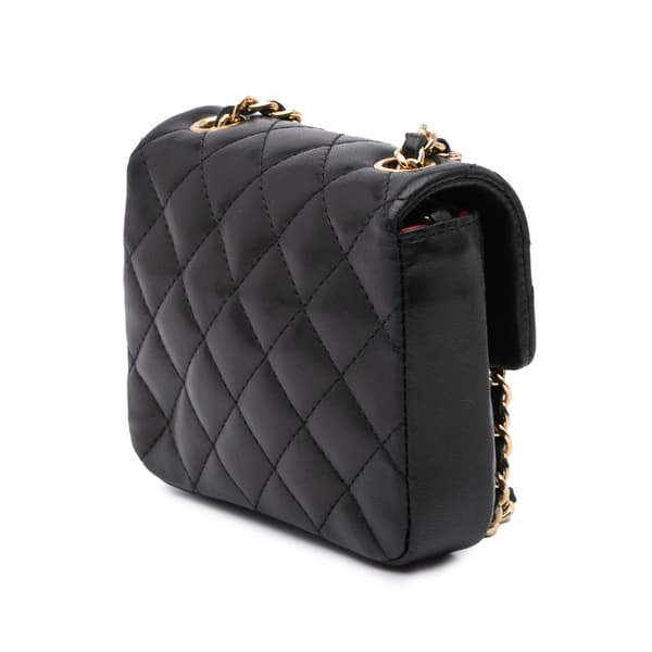 Pre-owned Chanel Micro Quilted Lambskin Single Flap Black