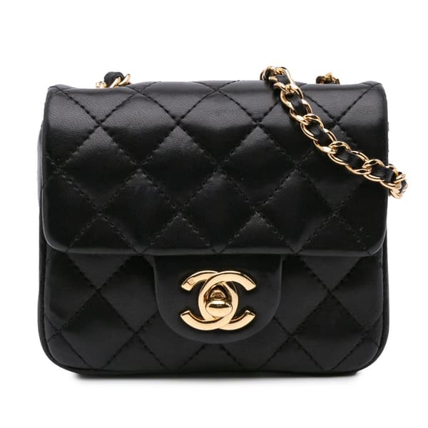 Pre-owned Chanel Micro Quilted Lambskin Single Flap Black